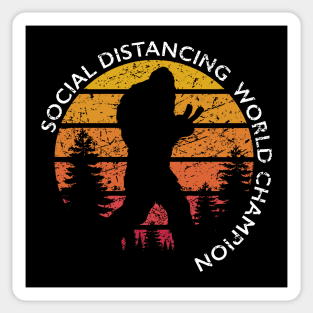 Social Distancing World Champion Sticker